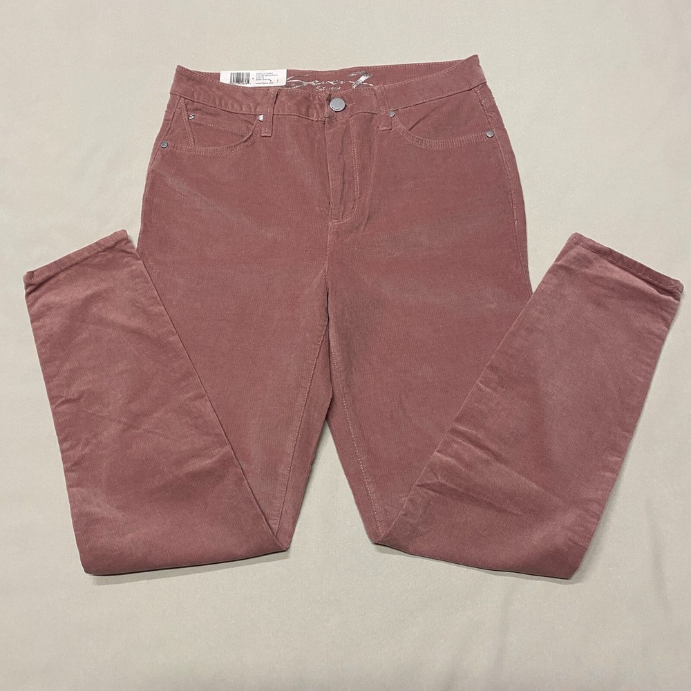 Seven7 Skinny Pants Ultra High Rise Womens 10 Woodrose Mauve 5-Pockets Classic